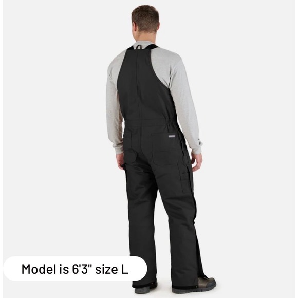 BERNE Heritage Insulated Duck Bib Overall Insulated Waterproof Workwear Size XL - Picture 2 of 7